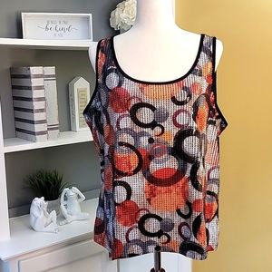 Peter Nygard Sleeveless Embellished Top
